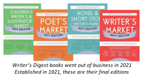 A pic of the old Writers Digest Books